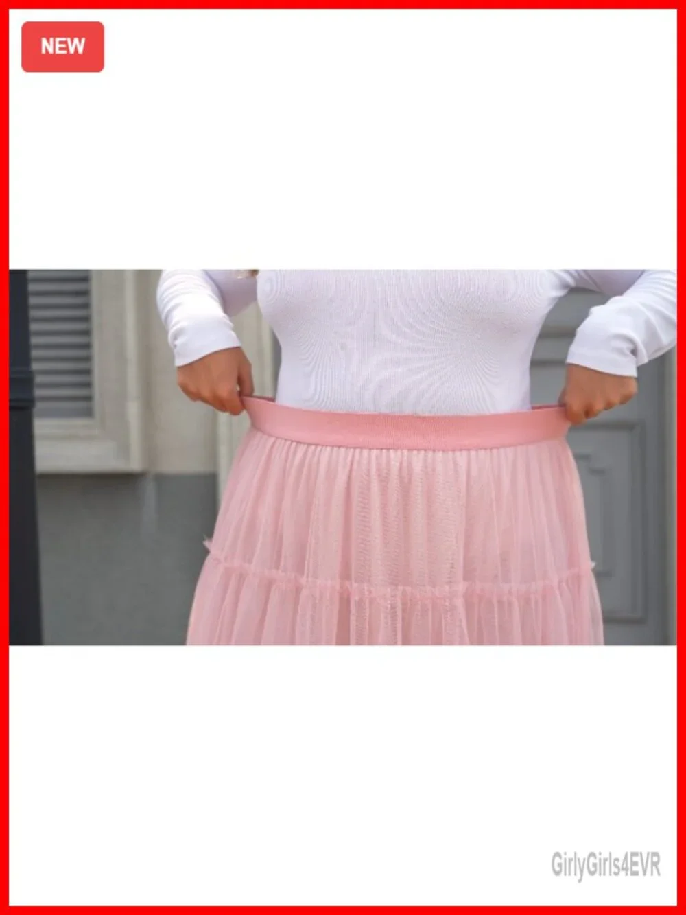 Plus Size Tulle Maxi Skirt High Waist A-Line Tiered Ruffle Flowy
